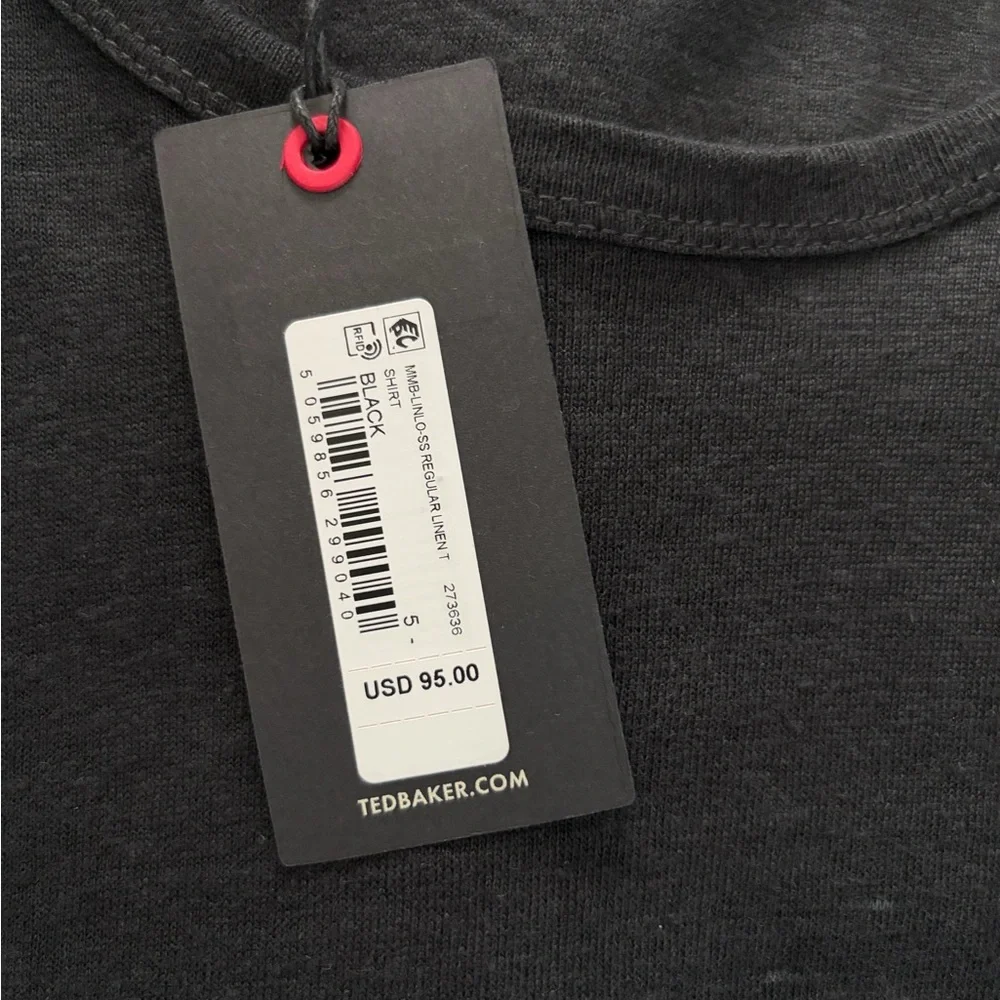 Ted Baker Black Men's Short Sleeve Tee - NWT - Picture 3 of 3